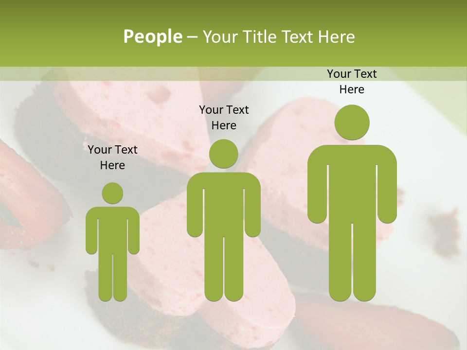 Piece Dessert Plate PowerPoint Template