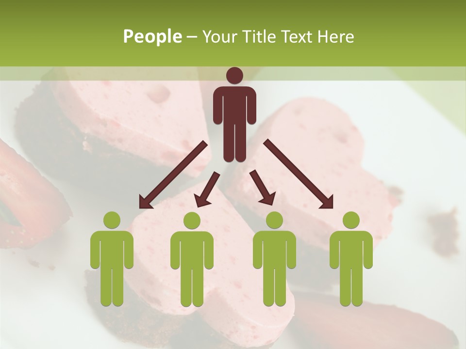 Piece Dessert Plate PowerPoint Template