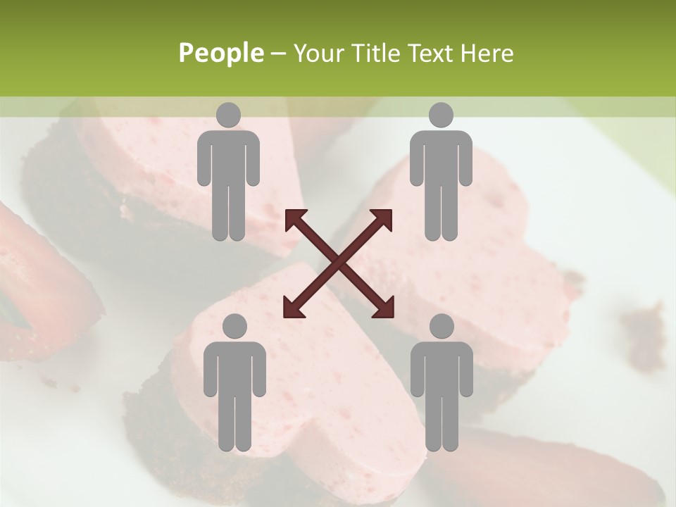 Piece Dessert Plate PowerPoint Template