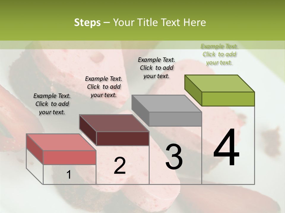 Piece Dessert Plate PowerPoint Template