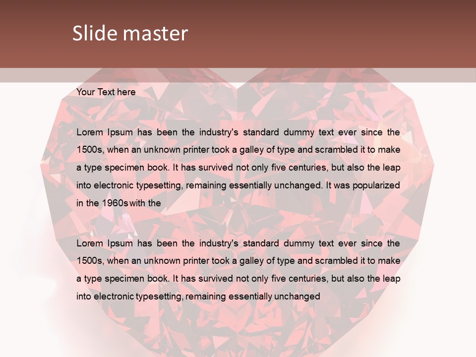 Glamour Luxury Refraction PowerPoint Template