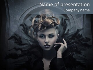 Beautiful Mascara Style PowerPoint Template