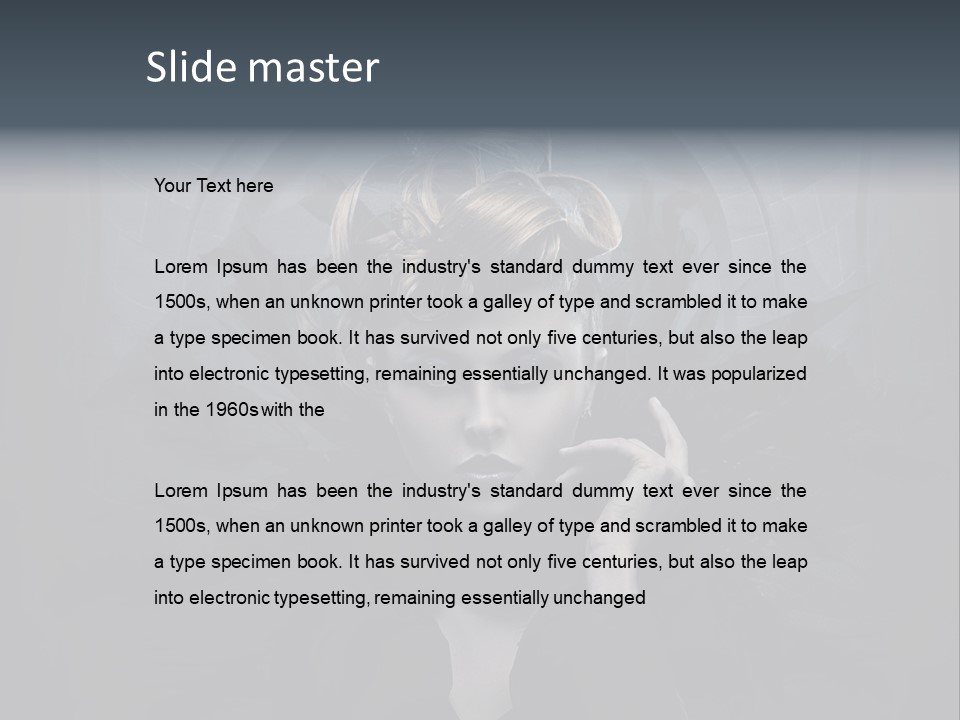 Beautiful Mascara Style PowerPoint Template