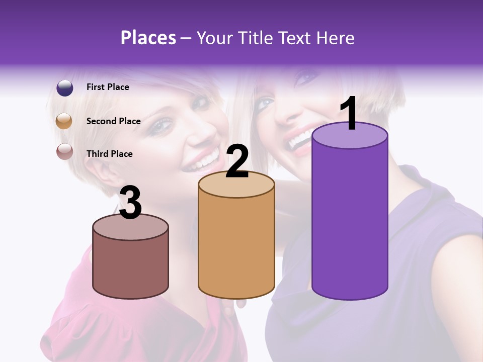 Centre Enjoyment Woman PowerPoint Template