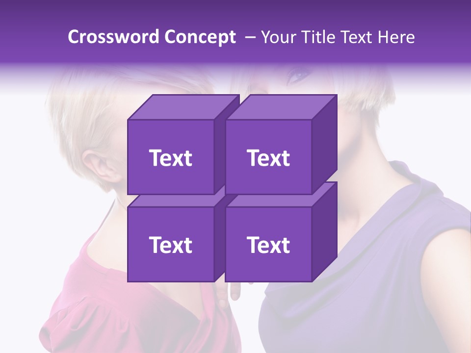 Centre Enjoyment Woman PowerPoint Template