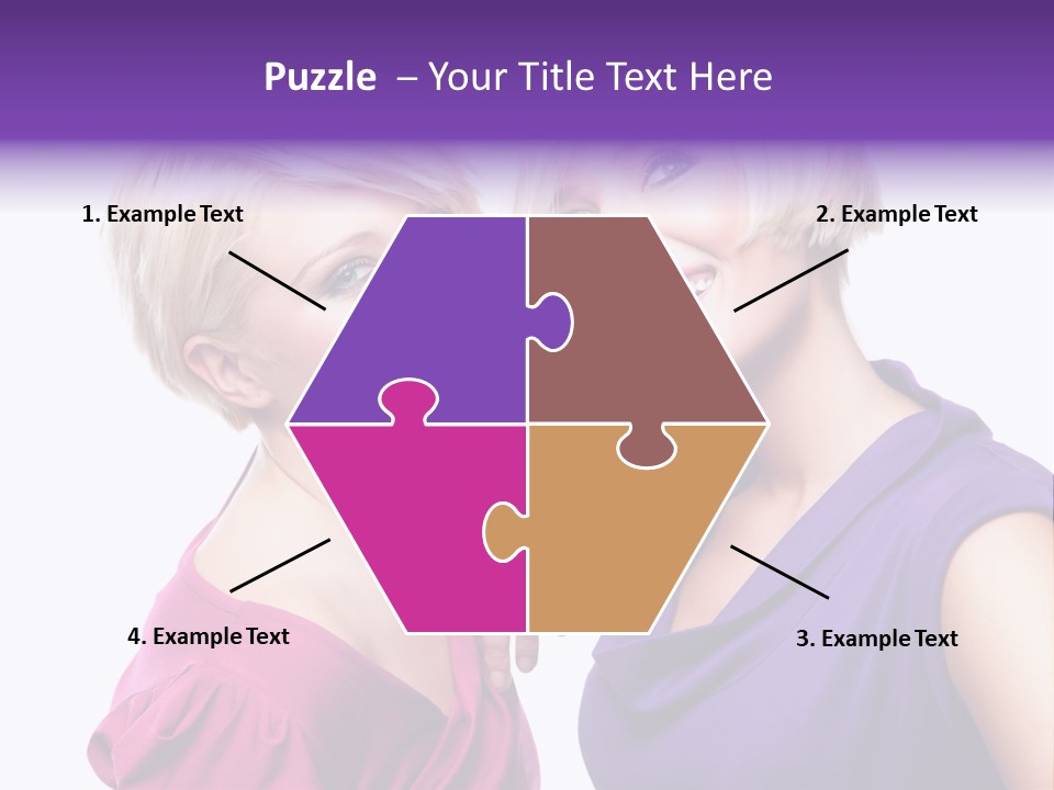 Centre Enjoyment Woman PowerPoint Template