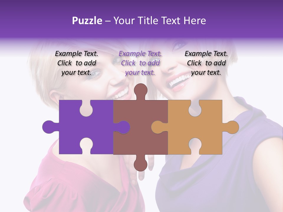 Centre Enjoyment Woman PowerPoint Template