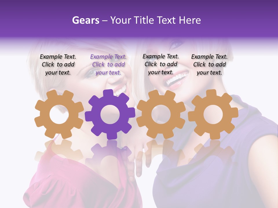 Centre Enjoyment Woman PowerPoint Template