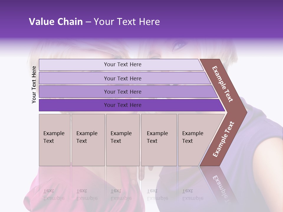 Centre Enjoyment Woman PowerPoint Template