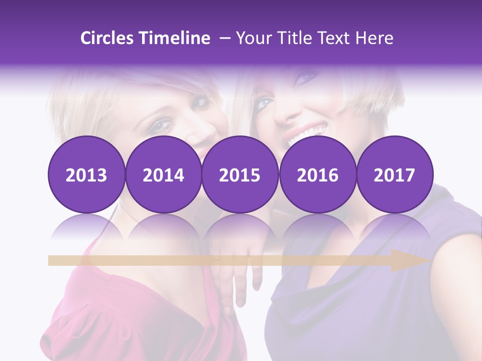 Centre Enjoyment Woman PowerPoint Template
