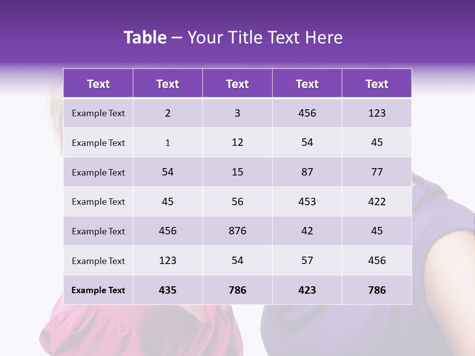 Centre Enjoyment Woman PowerPoint Template