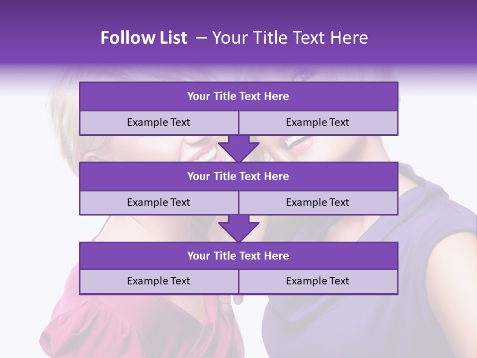 Centre Enjoyment Woman PowerPoint Template