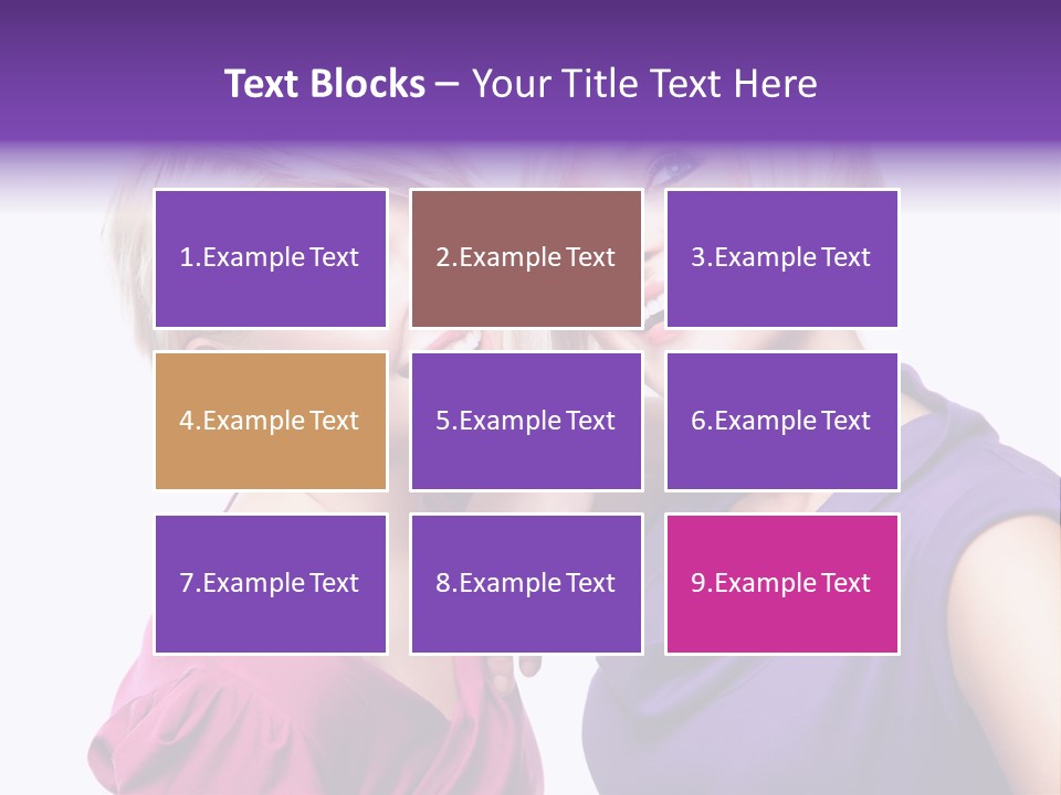 Centre Enjoyment Woman PowerPoint Template