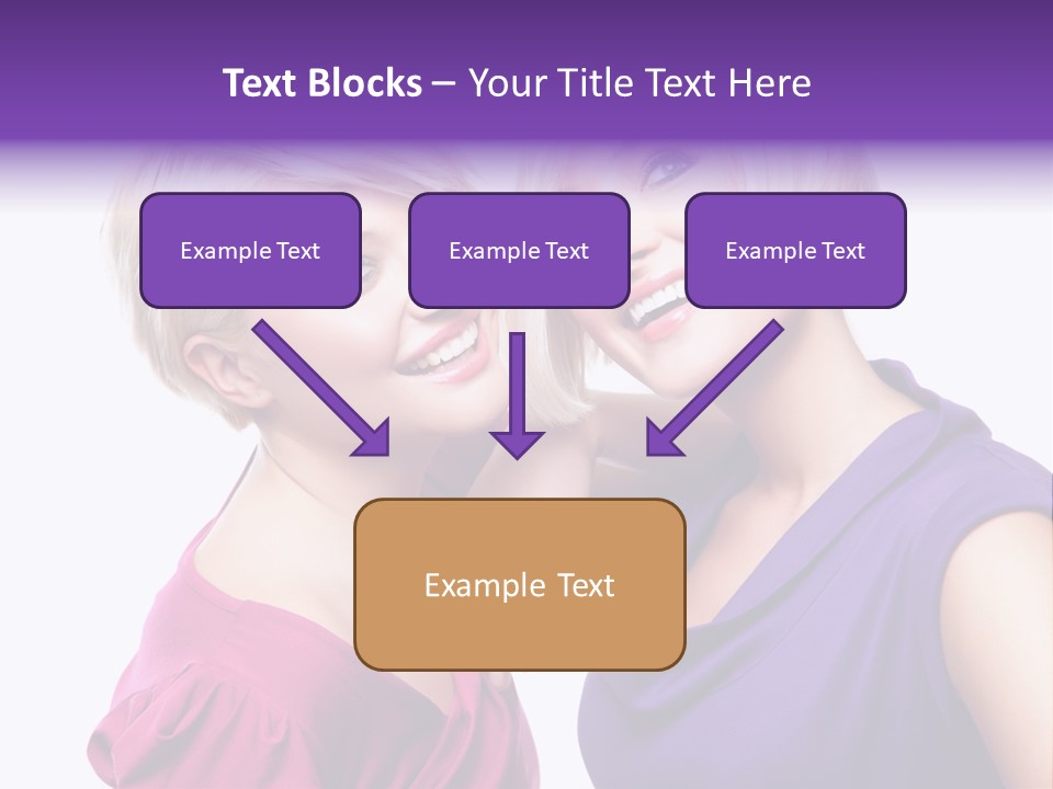 Centre Enjoyment Woman PowerPoint Template