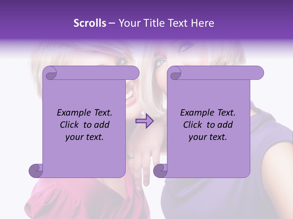 Centre Enjoyment Woman PowerPoint Template