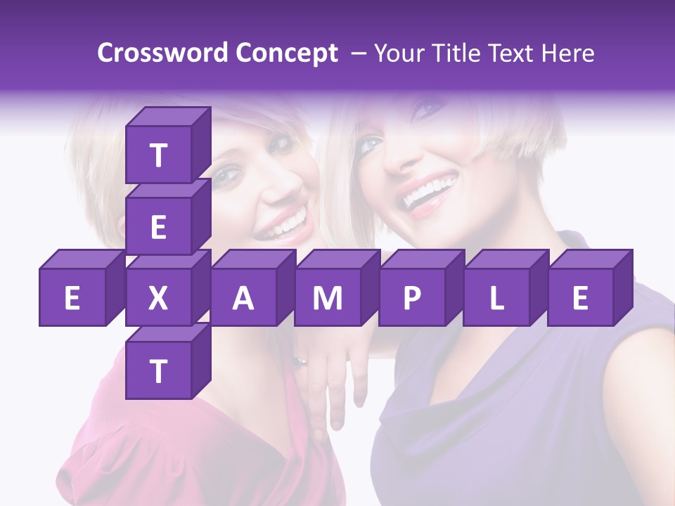 Centre Enjoyment Woman PowerPoint Template