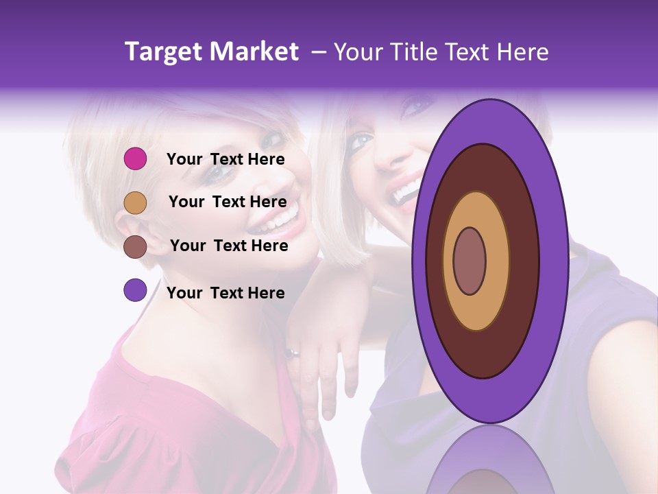 Centre Enjoyment Woman PowerPoint Template