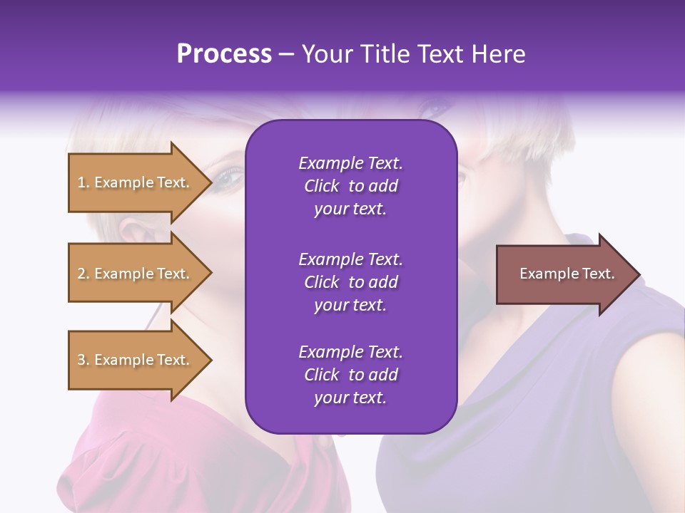 Centre Enjoyment Woman PowerPoint Template