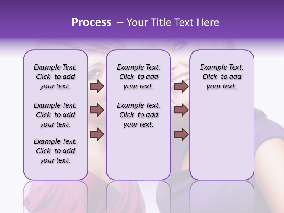 Centre Enjoyment Woman PowerPoint Template
