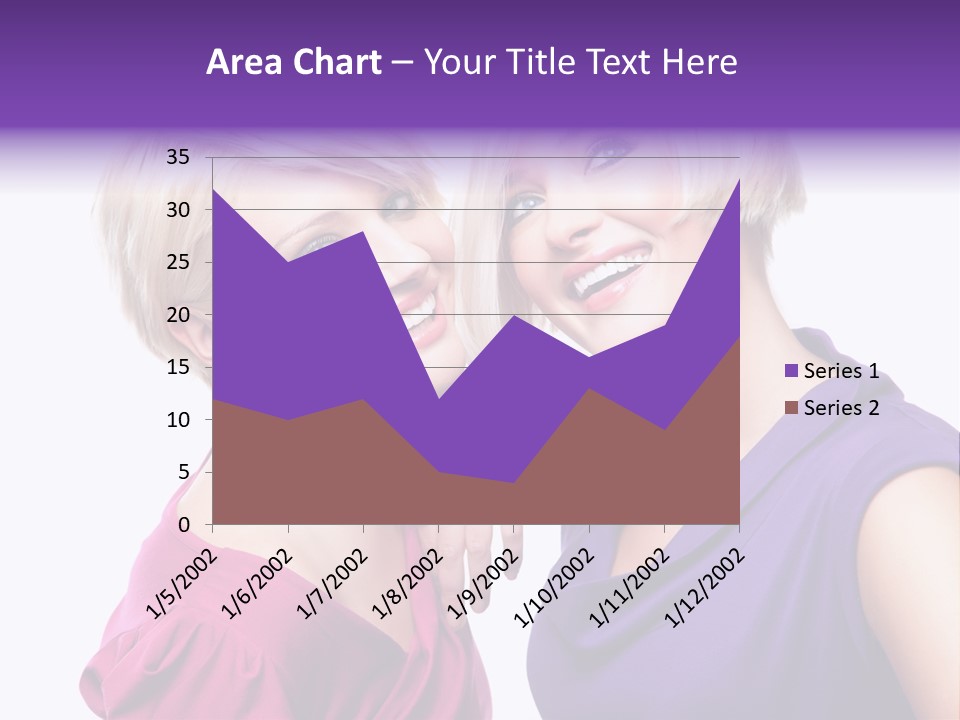 Centre Enjoyment Woman PowerPoint Template