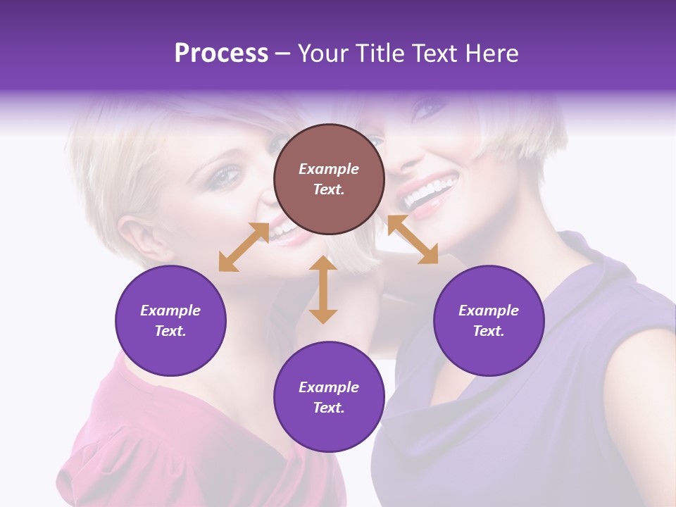 Centre Enjoyment Woman PowerPoint Template