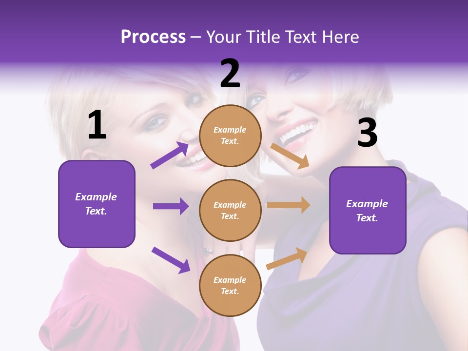 Centre Enjoyment Woman PowerPoint Template