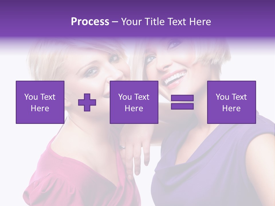 Centre Enjoyment Woman PowerPoint Template