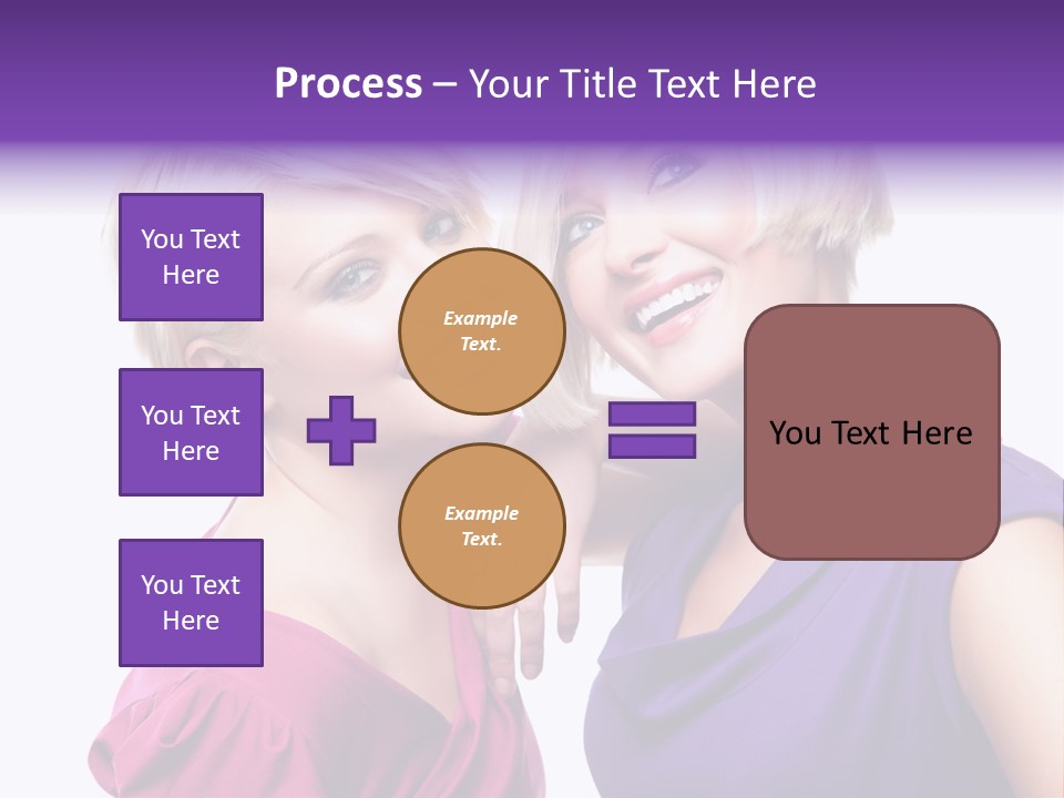 Centre Enjoyment Woman PowerPoint Template