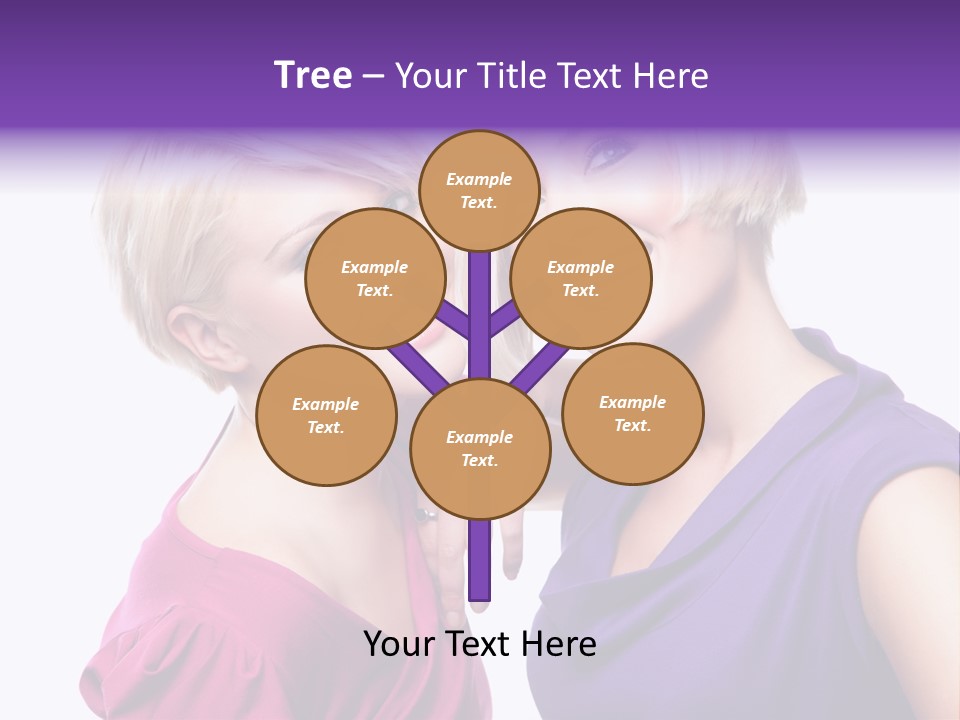 Centre Enjoyment Woman PowerPoint Template