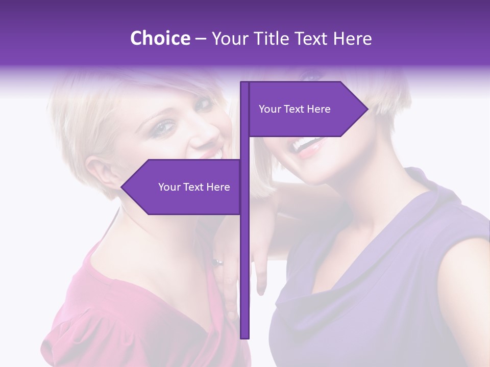 Centre Enjoyment Woman PowerPoint Template