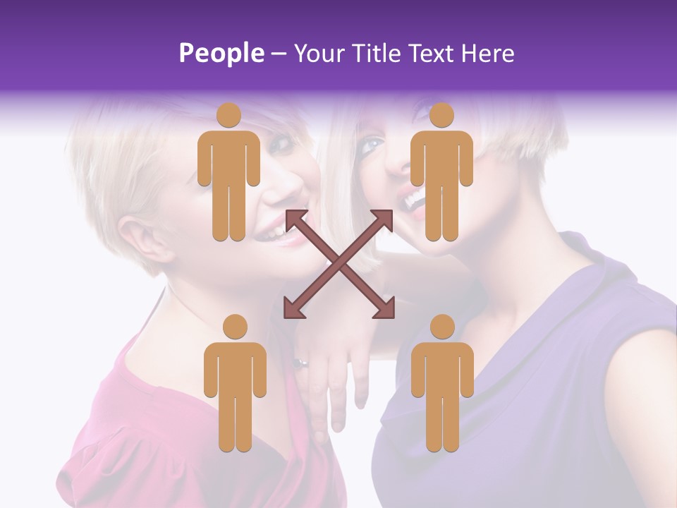 Centre Enjoyment Woman PowerPoint Template