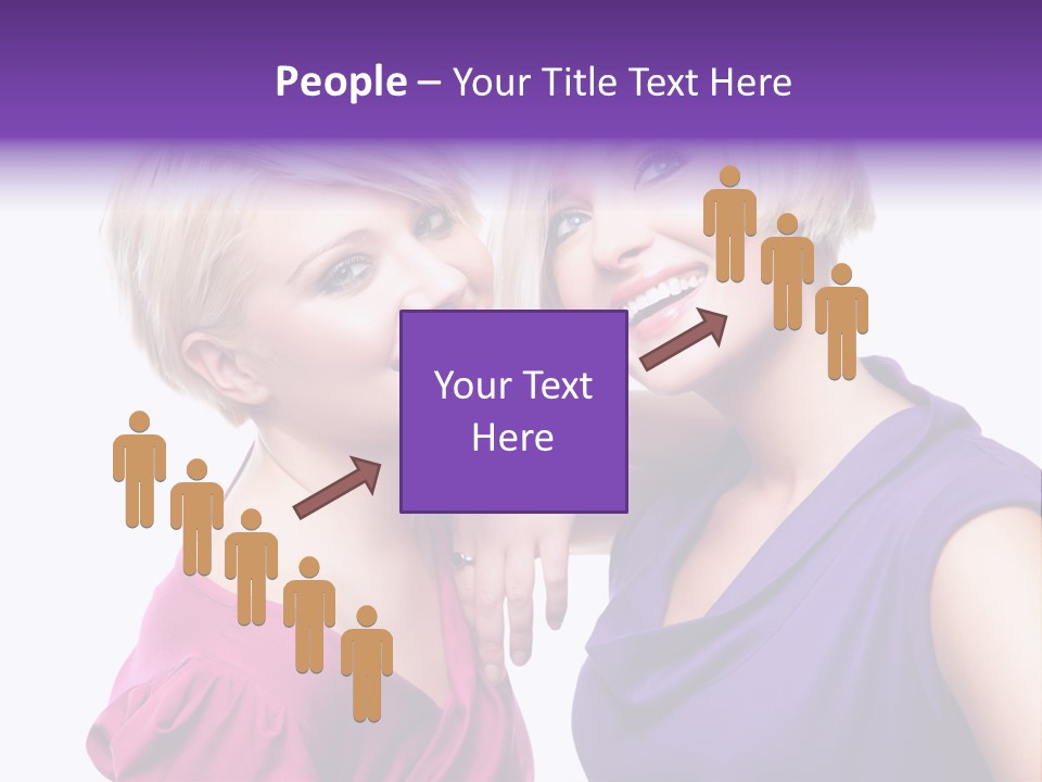 Centre Enjoyment Woman PowerPoint Template