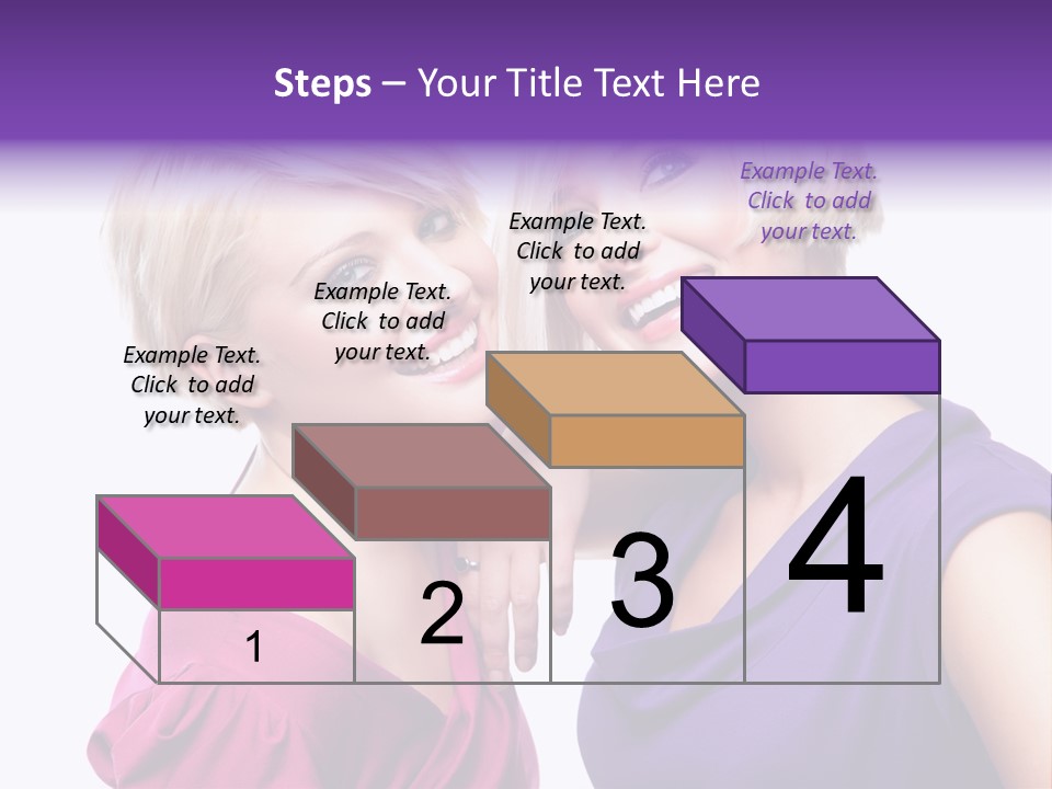 Centre Enjoyment Woman PowerPoint Template