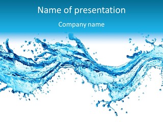 Wave Splash Fresh PowerPoint Template