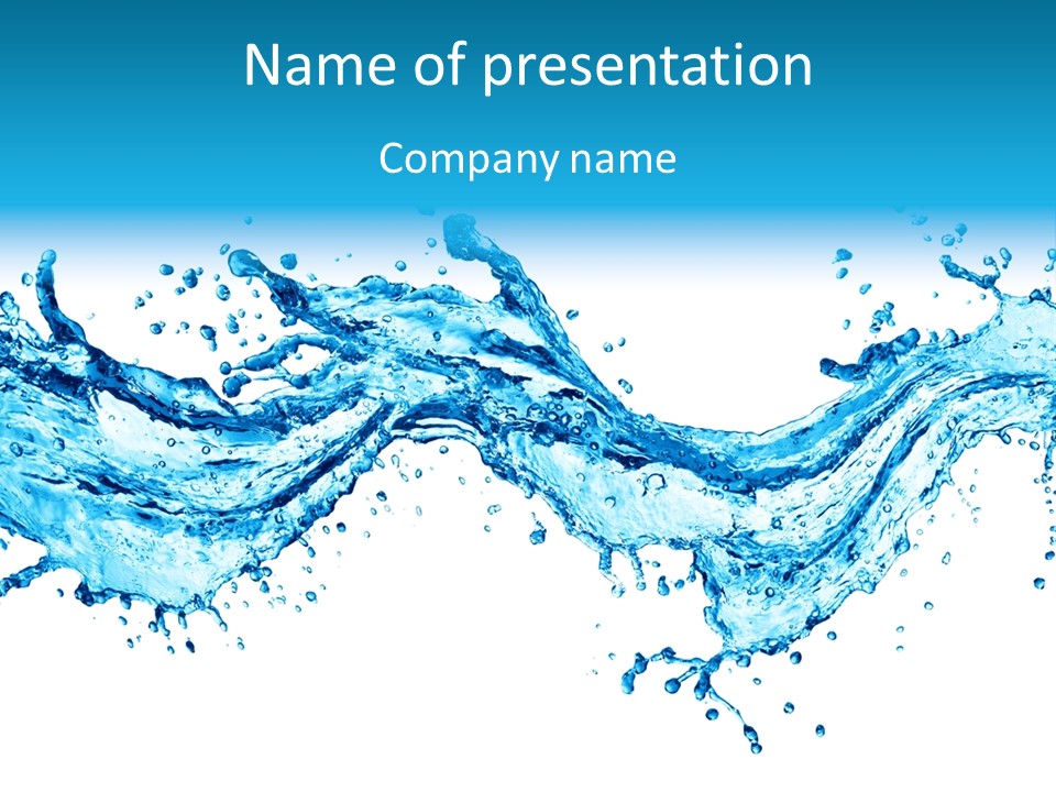 Wave Splash Fresh PowerPoint Template