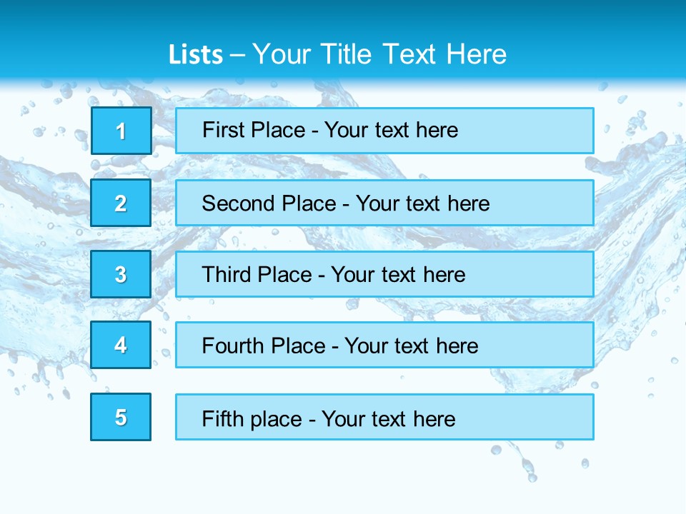 Wave Splash Fresh PowerPoint Template