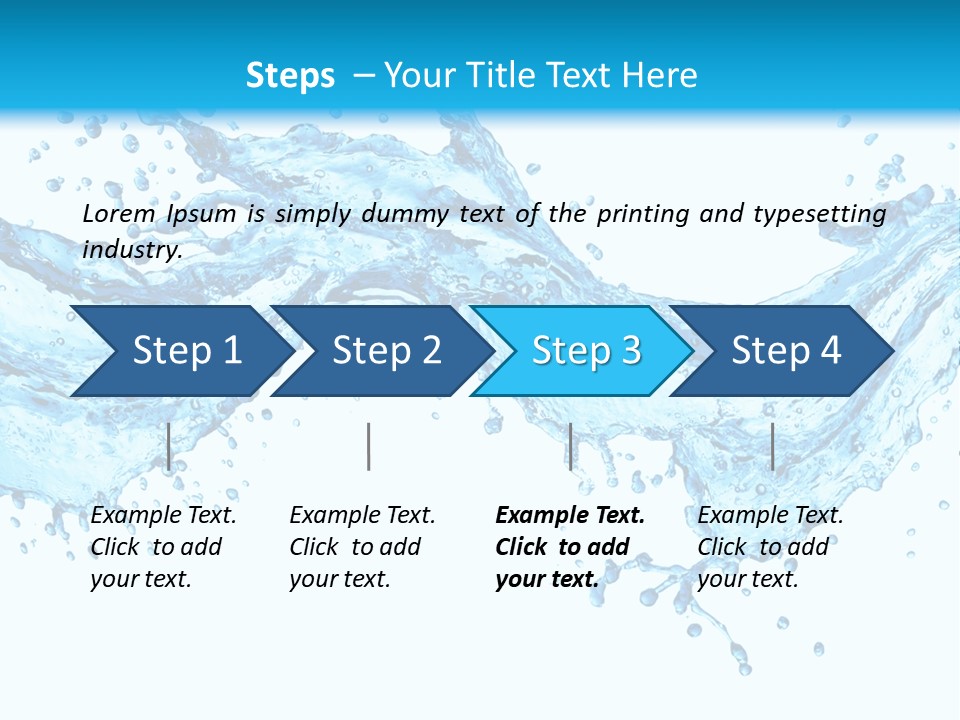Wave Splash Fresh PowerPoint Template