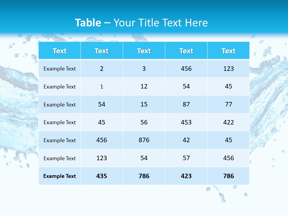 Wave Splash Fresh PowerPoint Template