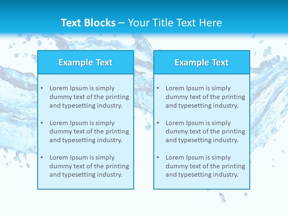 Wave Splash Fresh PowerPoint Template