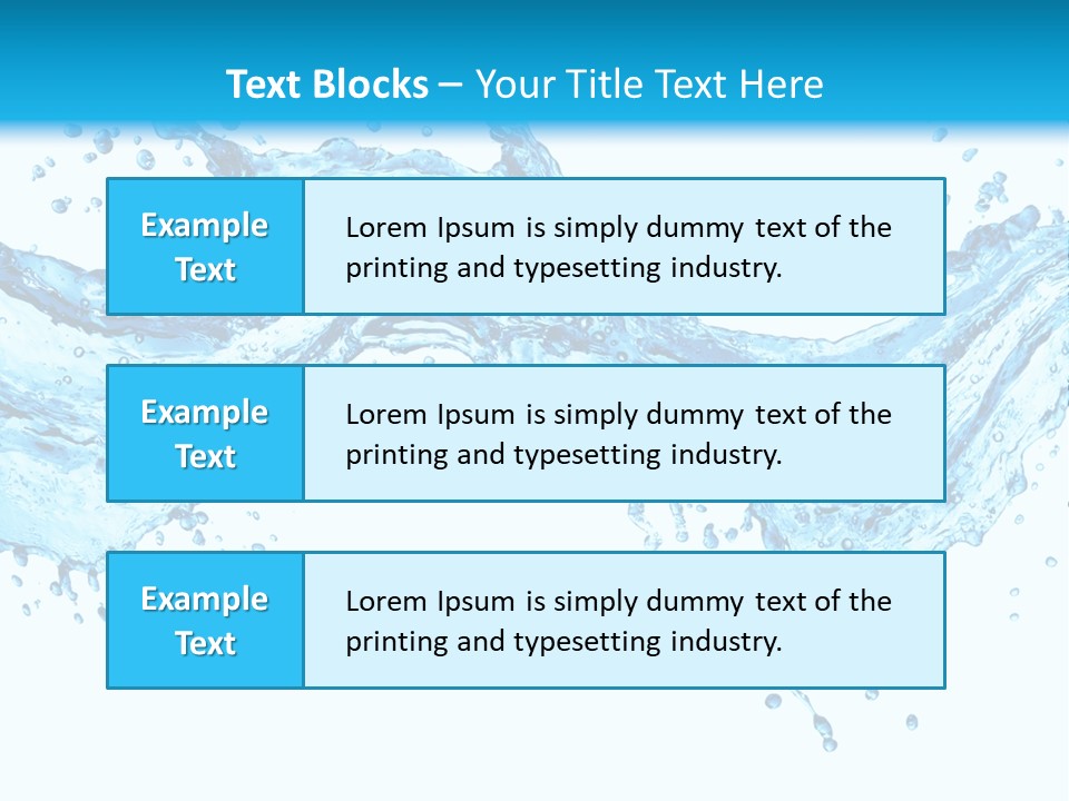 Wave Splash Fresh PowerPoint Template