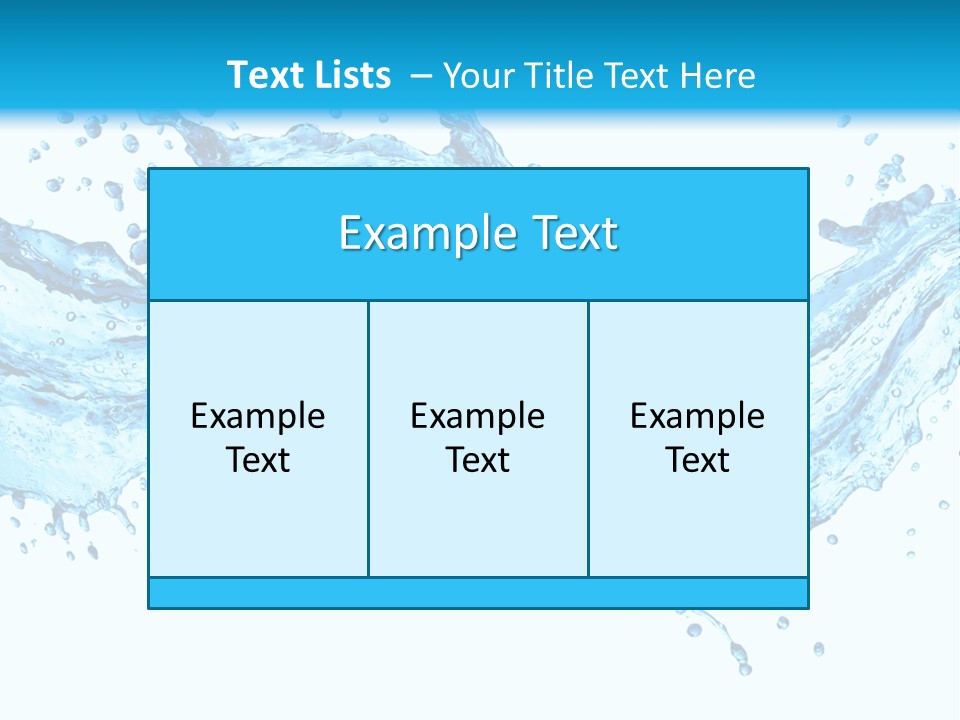 Wave Splash Fresh PowerPoint Template