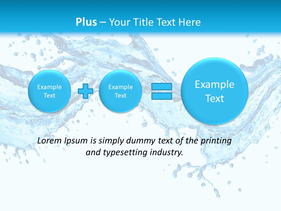 Wave Splash Fresh PowerPoint Template