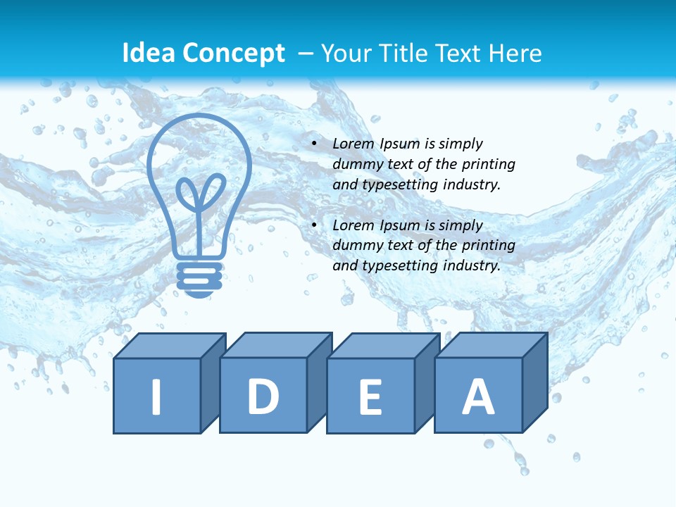 Wave Splash Fresh PowerPoint Template