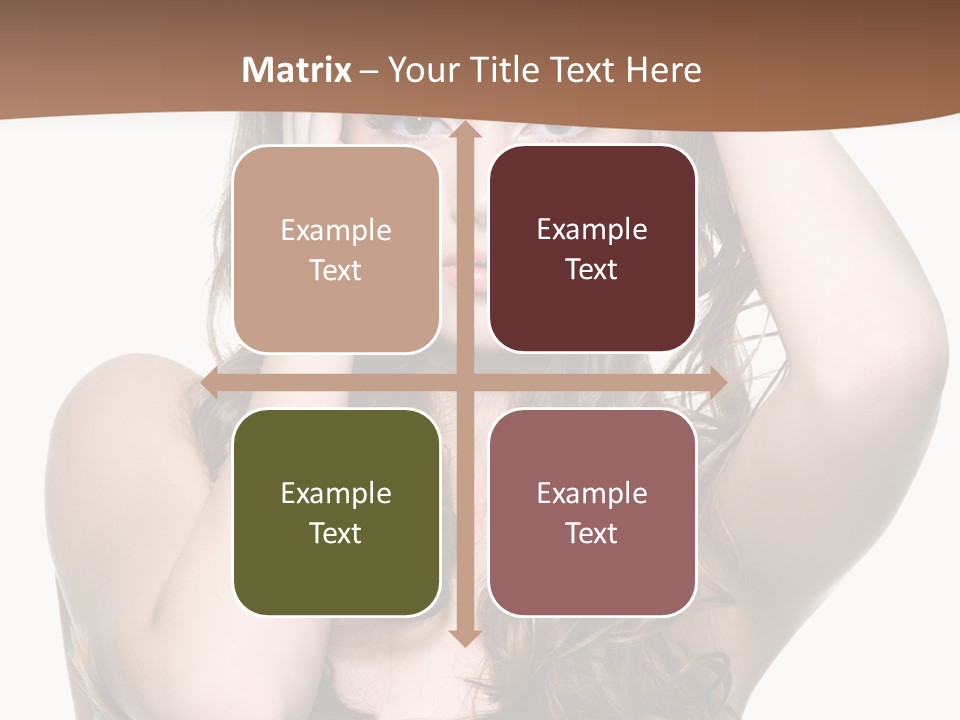 Vertical Long Girl PowerPoint Template