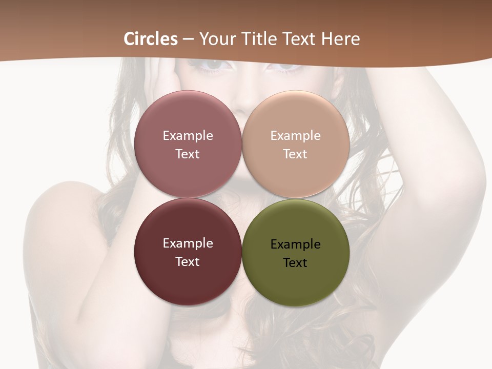 Vertical Long Girl PowerPoint Template