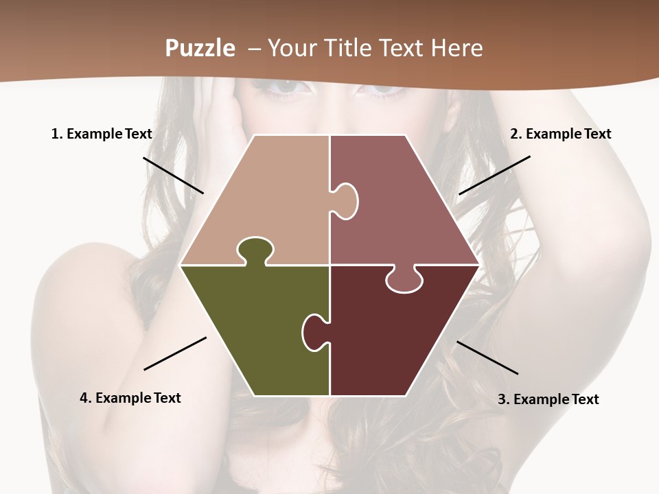 Vertical Long Girl PowerPoint Template