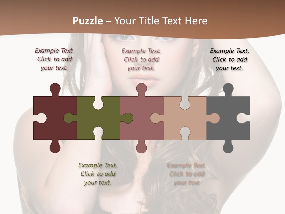 Vertical Long Girl PowerPoint Template