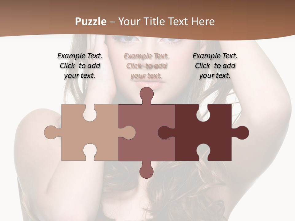 Vertical Long Girl PowerPoint Template