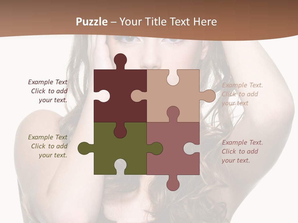 Vertical Long Girl PowerPoint Template