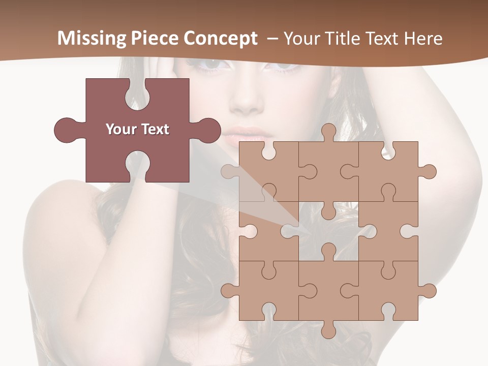 Vertical Long Girl PowerPoint Template